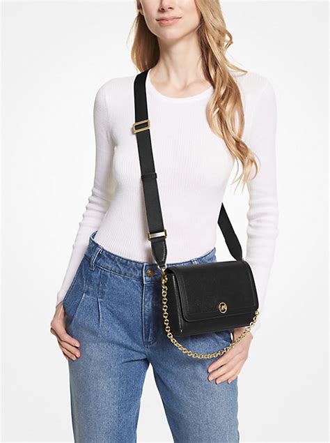 Freya Small Convertible Pebbled Leather Crossbody Bag